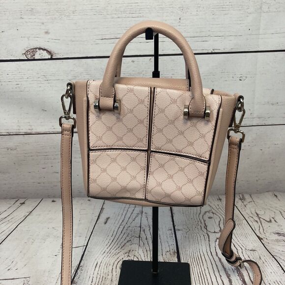 Steve Madden Fashion Pink Rosr Square Bag Women Shoulder Handbag Mini Logo - Picture 4 of 13
